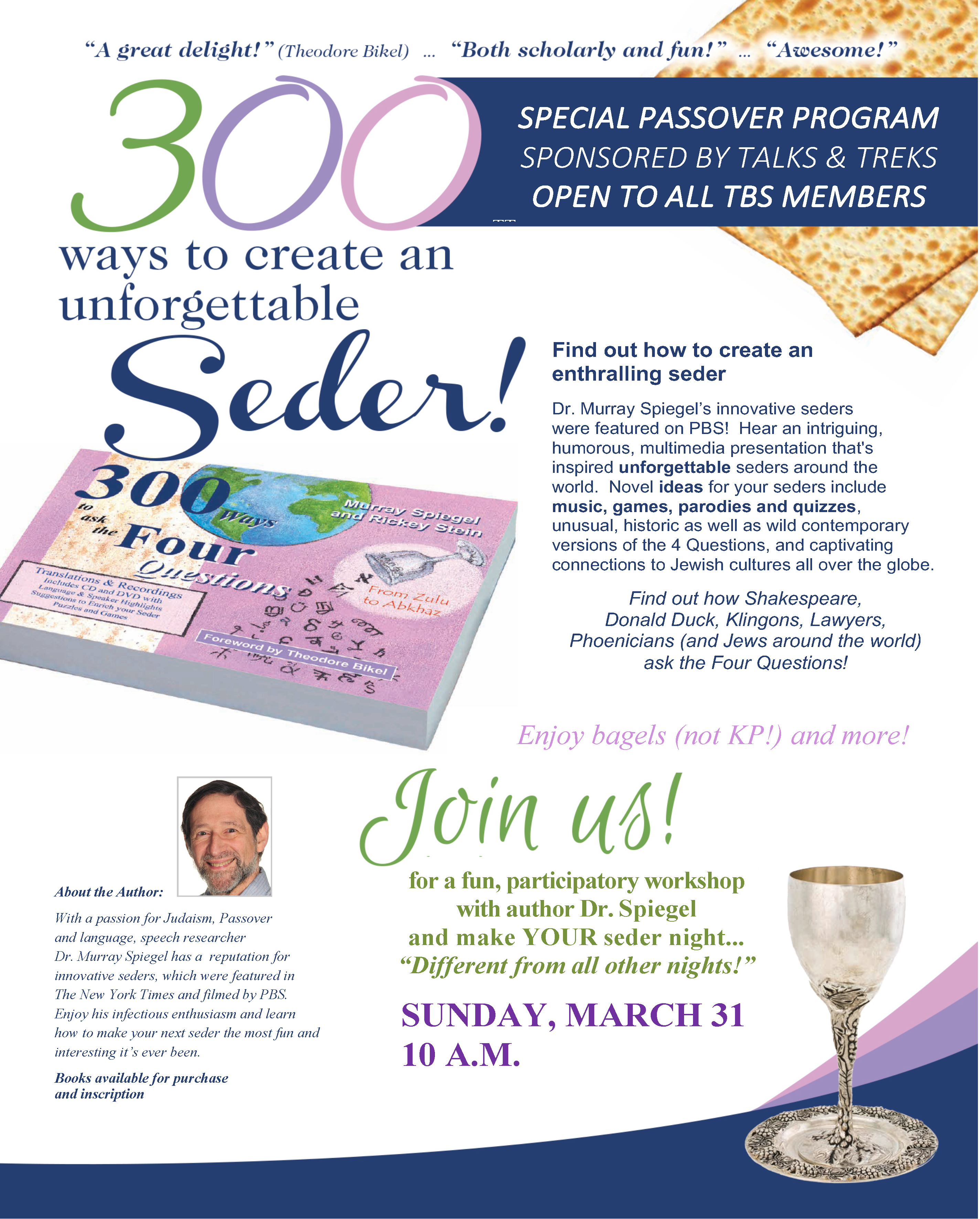 300 Ways to Create and Unforgettable Passover Seder